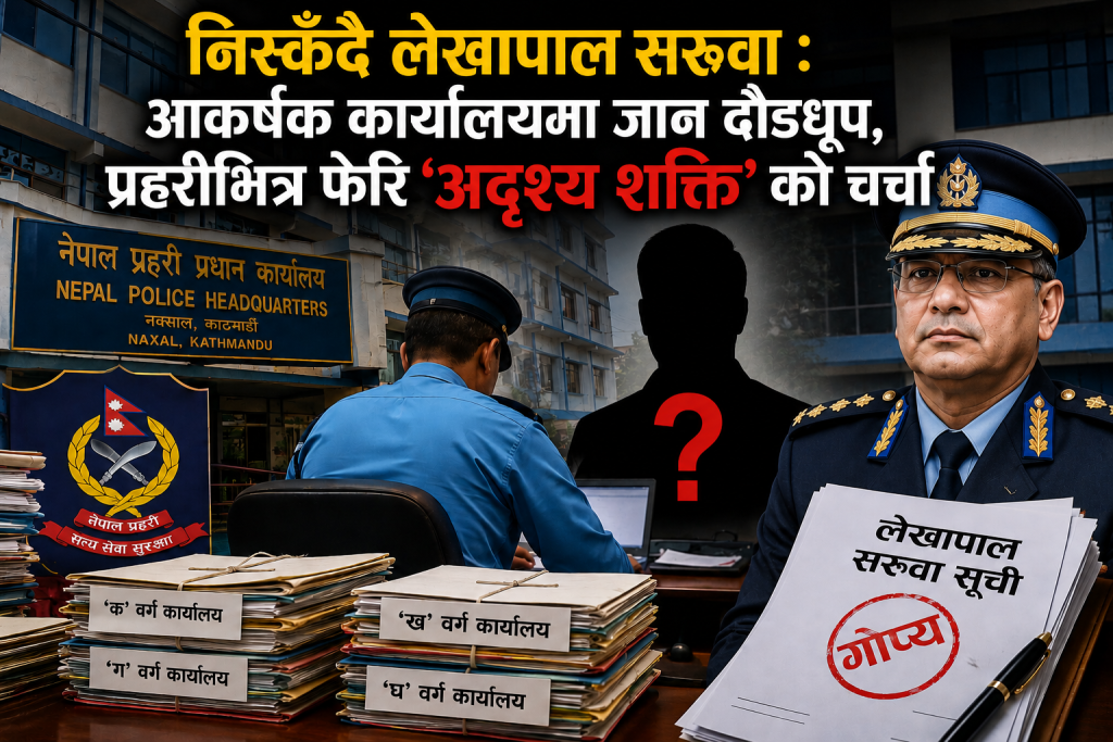 प्रहरीको लेखापाल सरुवामा फेरि ‘अदृश्य शक्ति’को चर्चा !