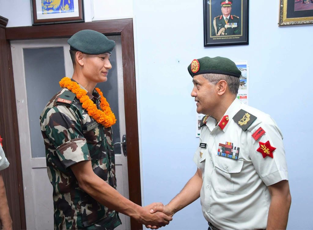 राष्ट्रिय भलिबल खेलाडी धनबहादुर भट्ट प्राविधिक सुबेदारमा पदोन्नति